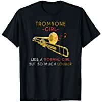 Chica Trombonista Regalo Divertido Mujeres Música Trombón Camiseta